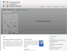 Tablet Screenshot of gymnasium-korntal.de